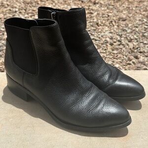Franco Sarto Black Ankle Booties Sz 8.5